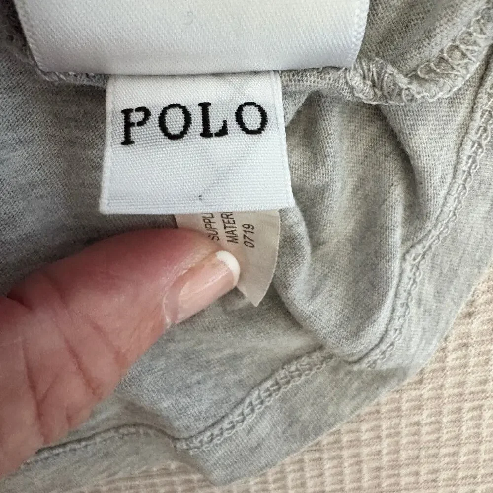 Polo Ralph Lauren Bear Girls Ice Skating Bear Long Sleeve Cotton Tshirt Y2K
